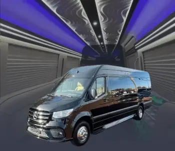 12 Passenger Black Sprinter Limousine