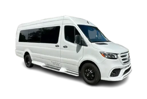 14 PASSENGER WHITE SPRINTER LIMOUSINE 2