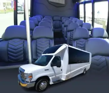 23 Passenger White Shuttle Bus