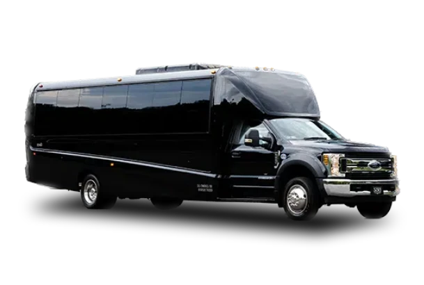 31 PASSENGER BLACK EXECUTIVE SHUTTLE BUS