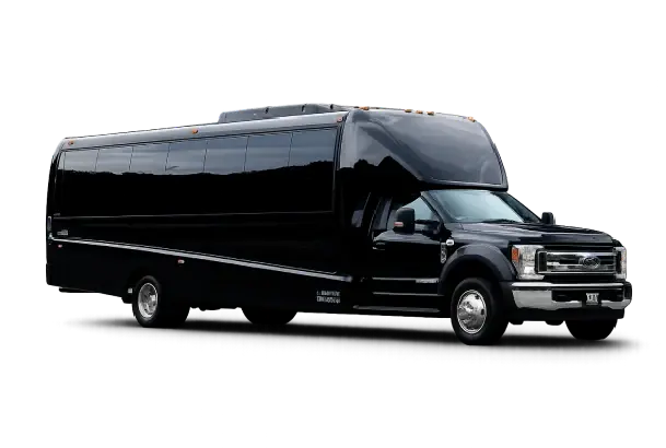 31 Passenger Black Executive Shuttle Bus