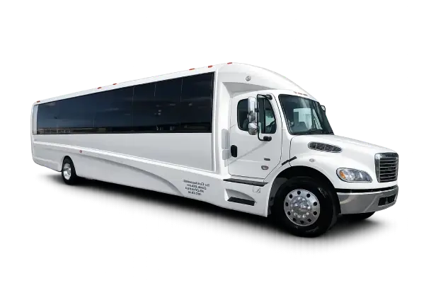 37 Passenger White Shuttle Bus