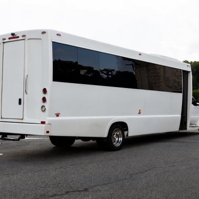30 Passenger White Bus Scaled